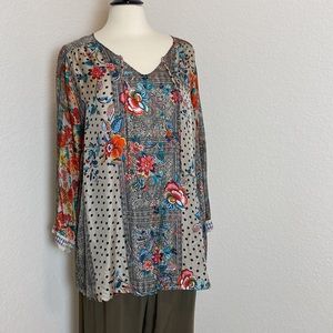 Johnny Was silk Jolie blouse 🌺